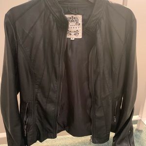 Faux leather jacket